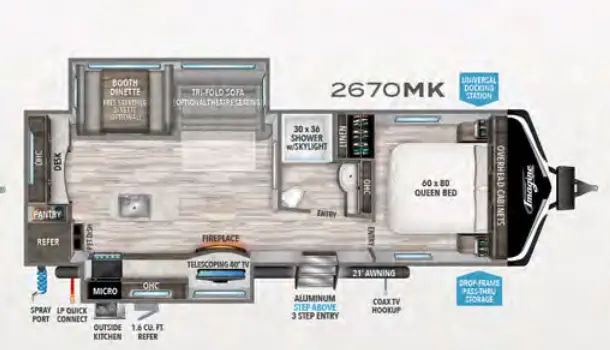 Official 2020 Grand Design Imagine 2670MK floorplan