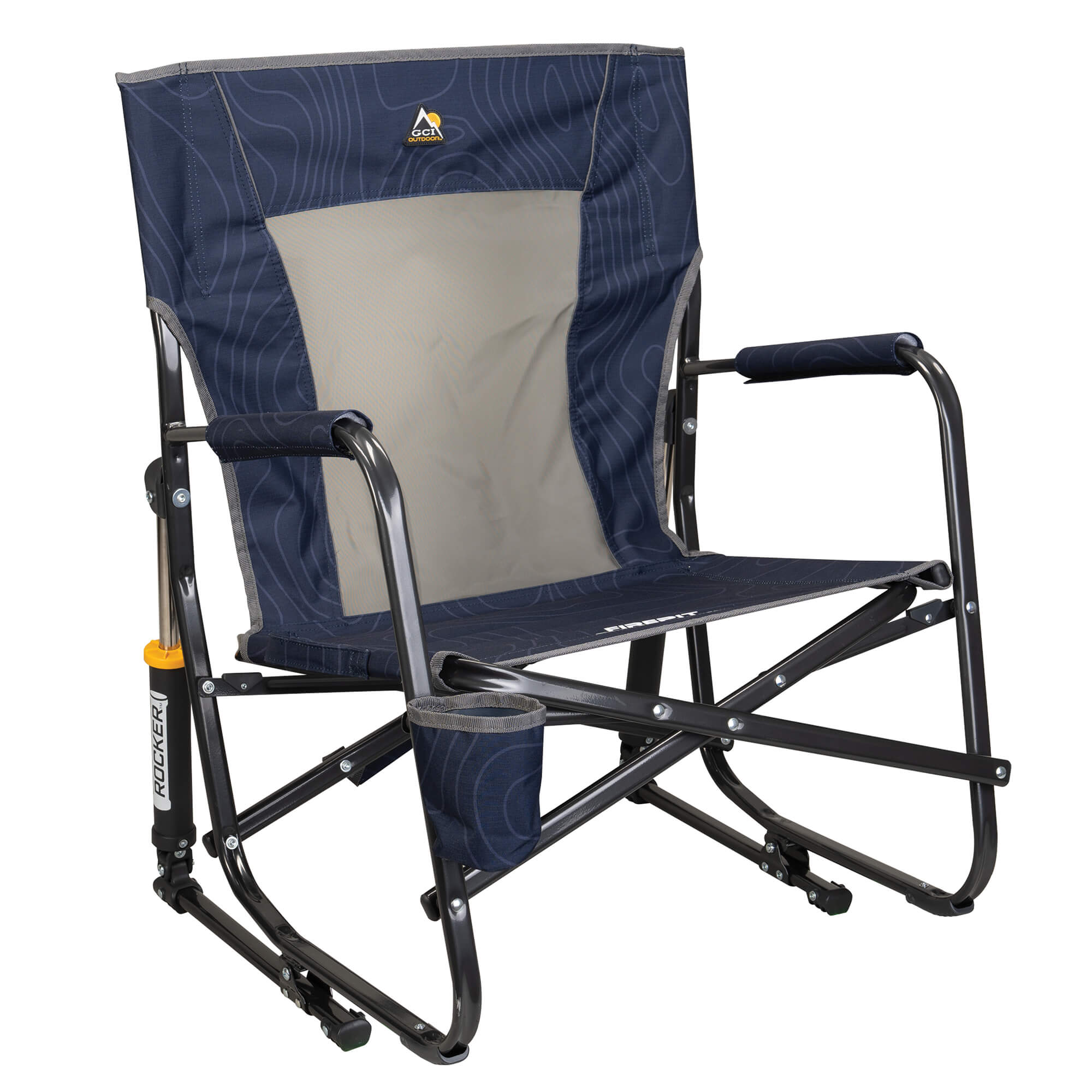 Representative folding rocker camping chair